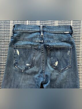 Mother jeans the stunner ankle fray in grafiti girl size 24